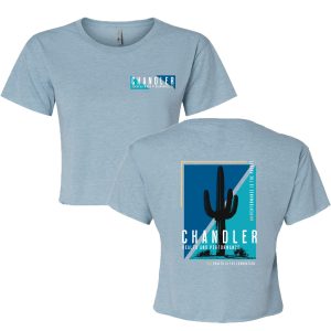 Women's Blue Crop T-shirt