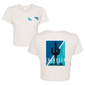 Women's Tan Crop T-shirt
