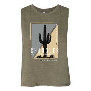 Women's Green Crop Tank